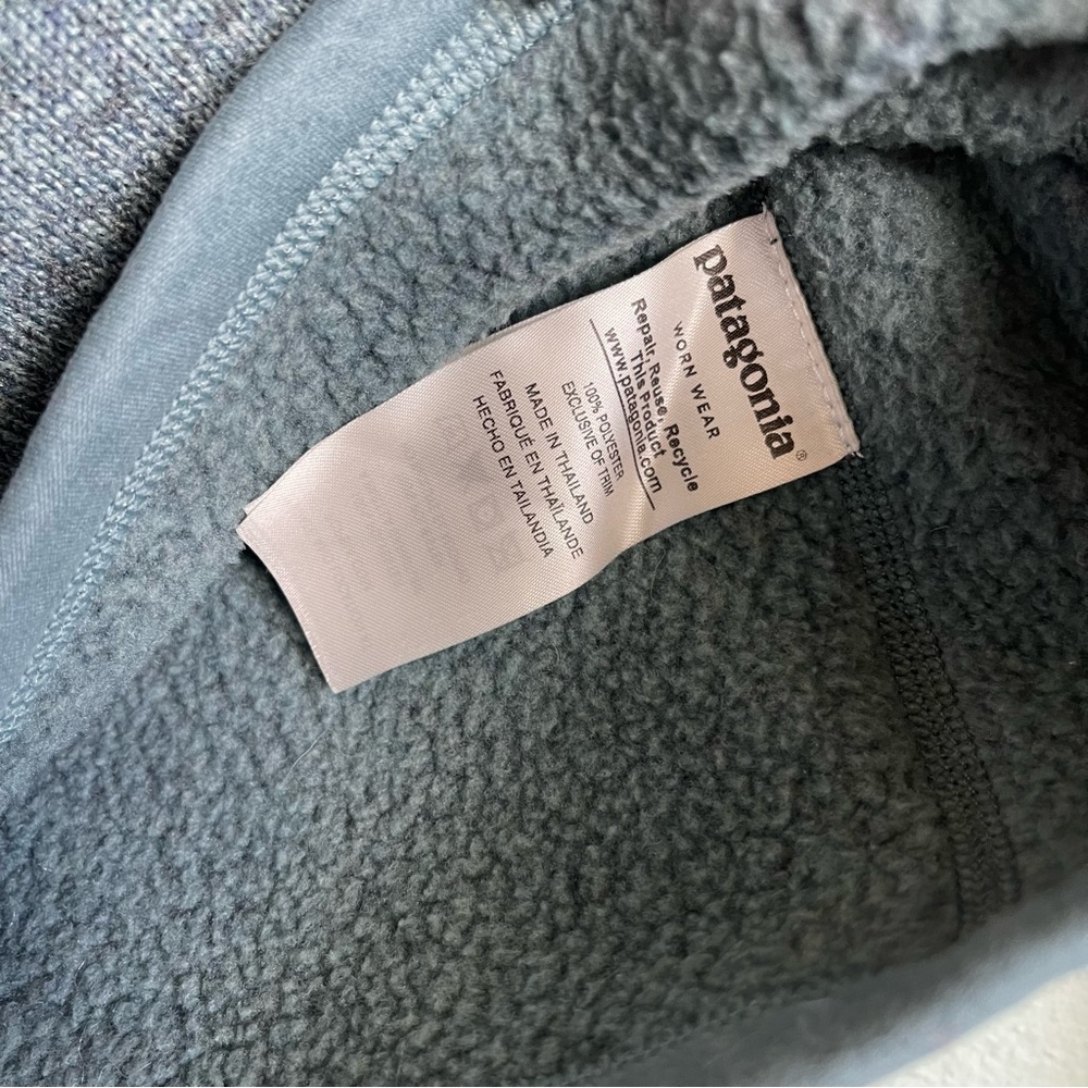 Patagonia Better Sweater Women’s 1/4 Zip Fleece Pullover Size Small Steam Blue - Picture 6 of 9